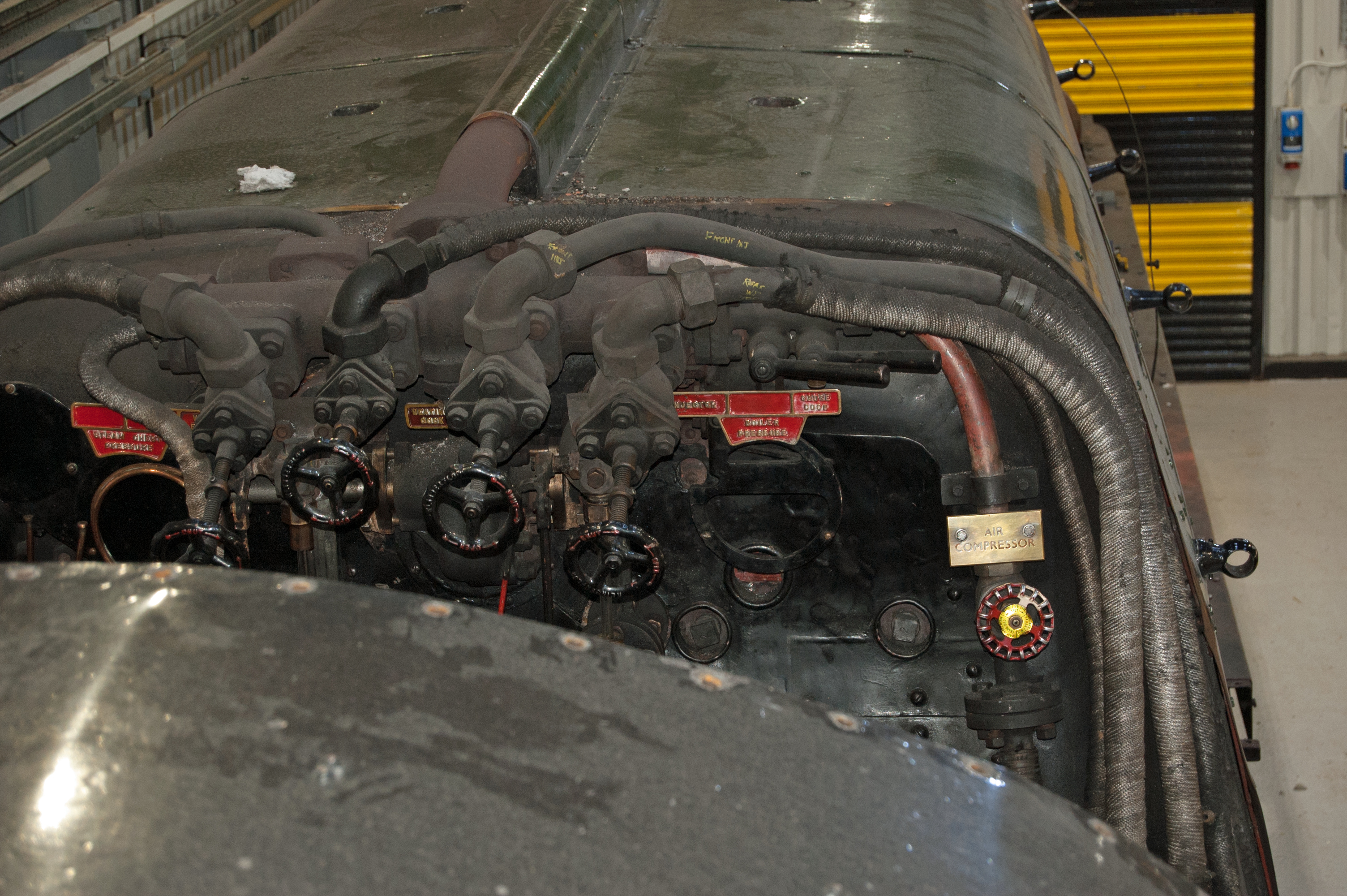 The cab and some of the fittings have been removed