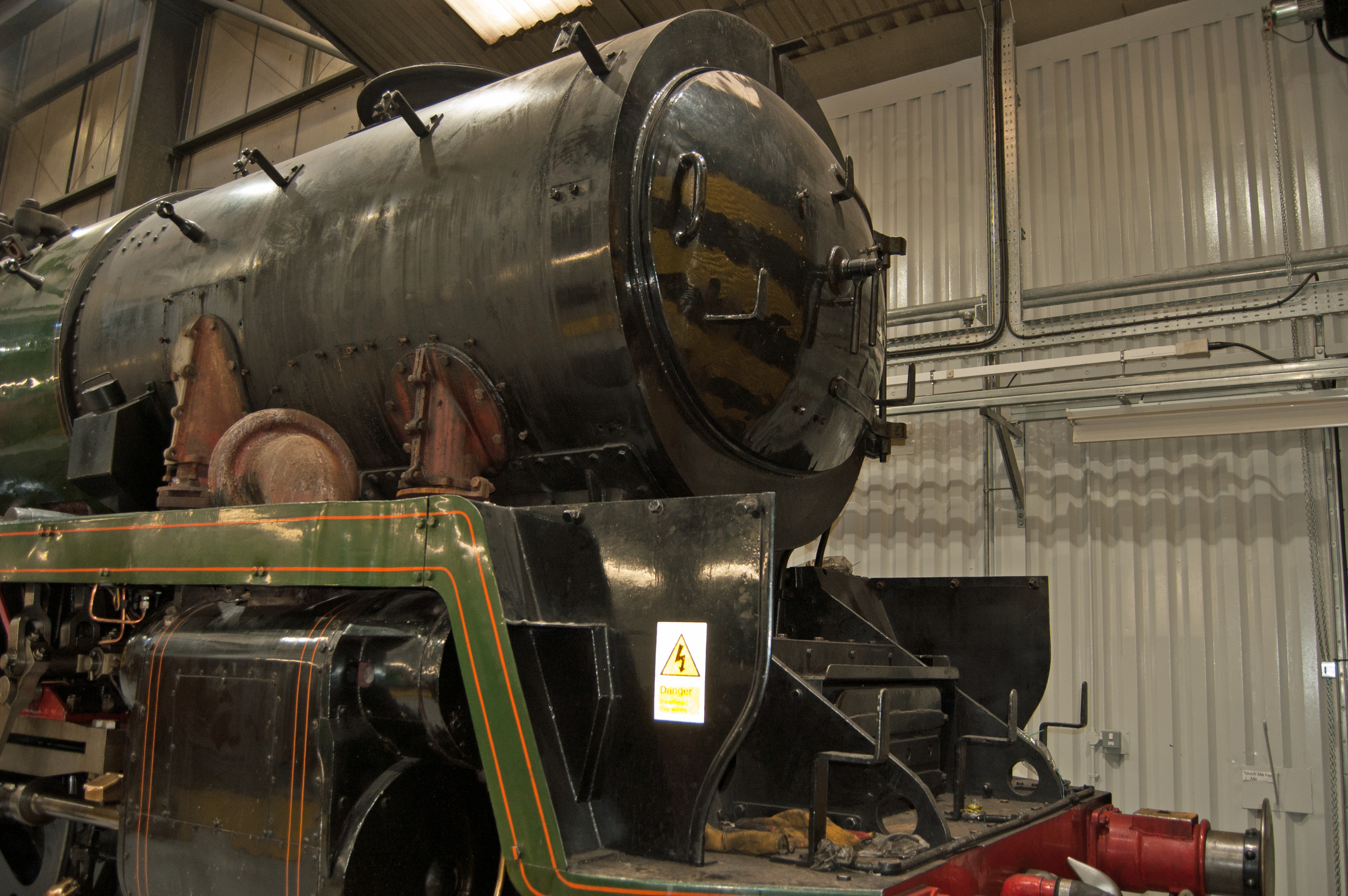 A start has been made on dismantling the front of the loco