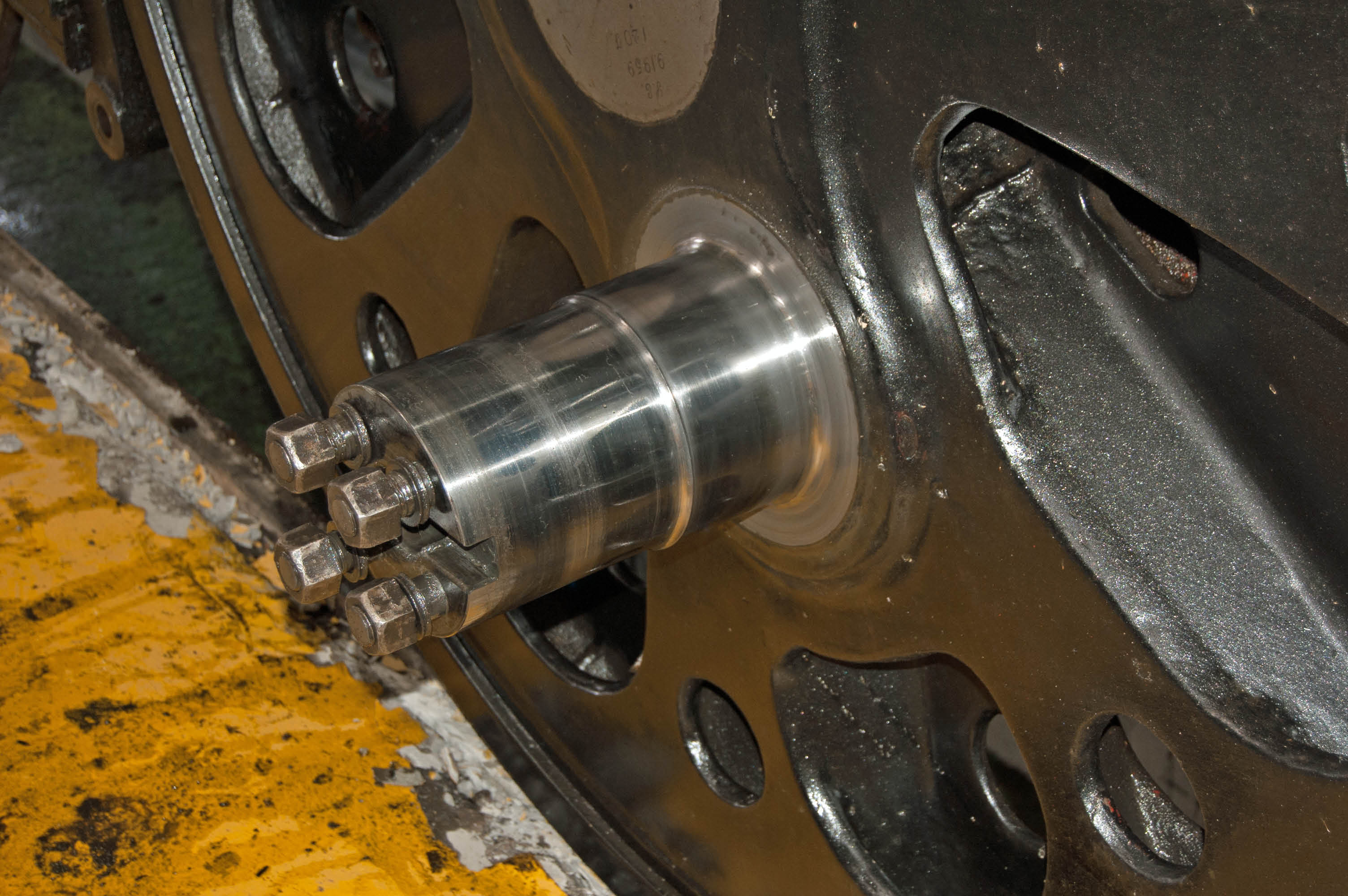 One of the crank pins