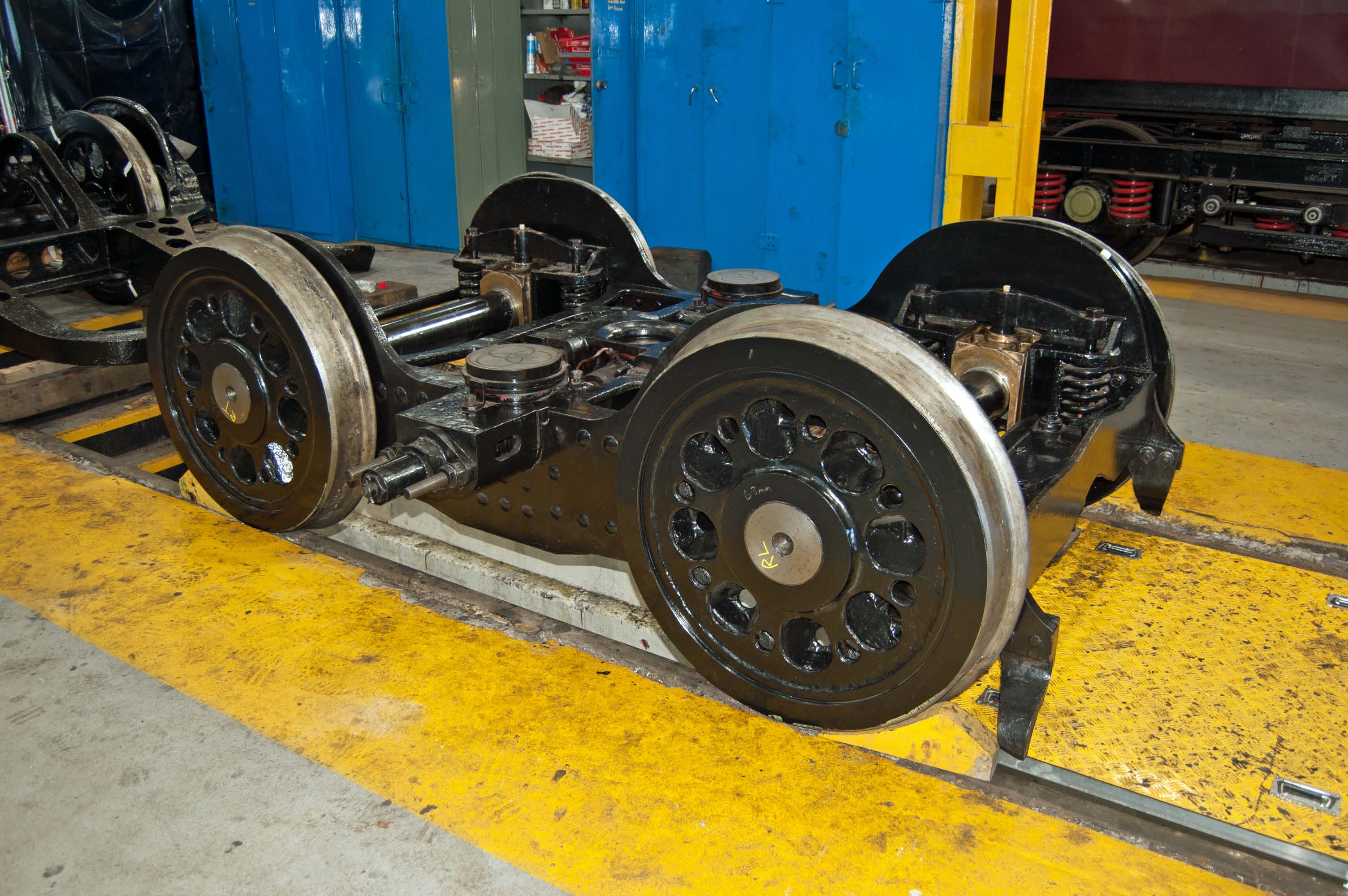 The bogie has been completely re-assembled