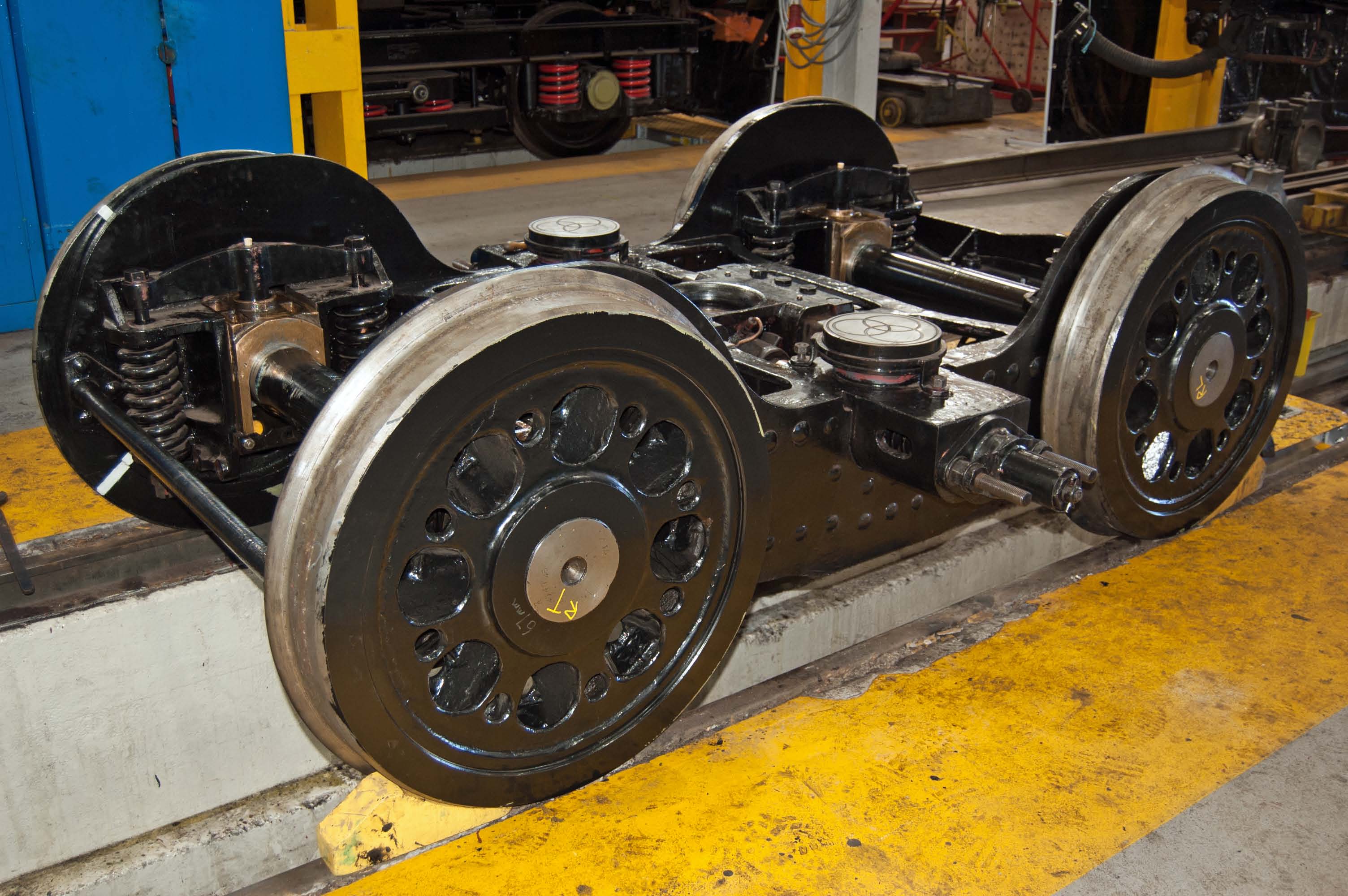 The bogie has been completely re-assembled