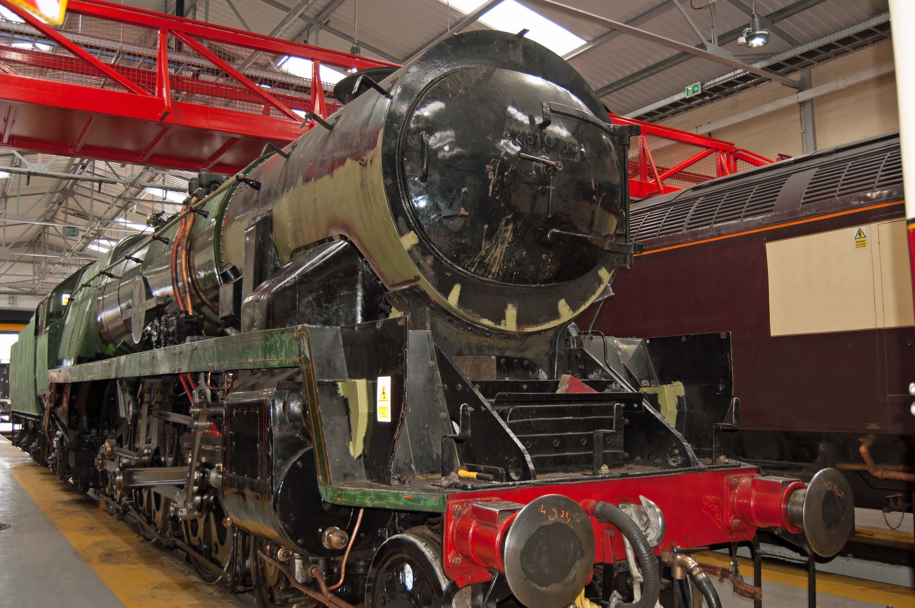 The loco has been moved, prior to weighing